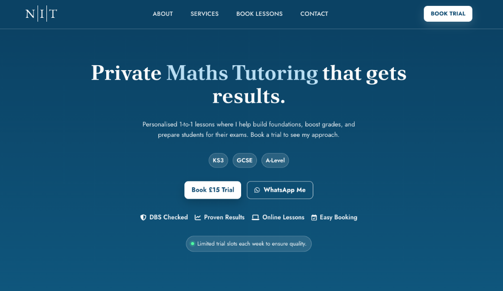 NIT tutoring platform preview
