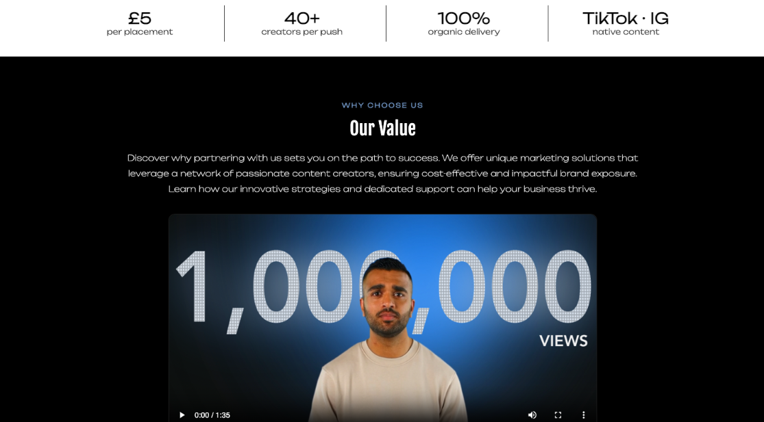 Campaign brief builder and pricing estimate