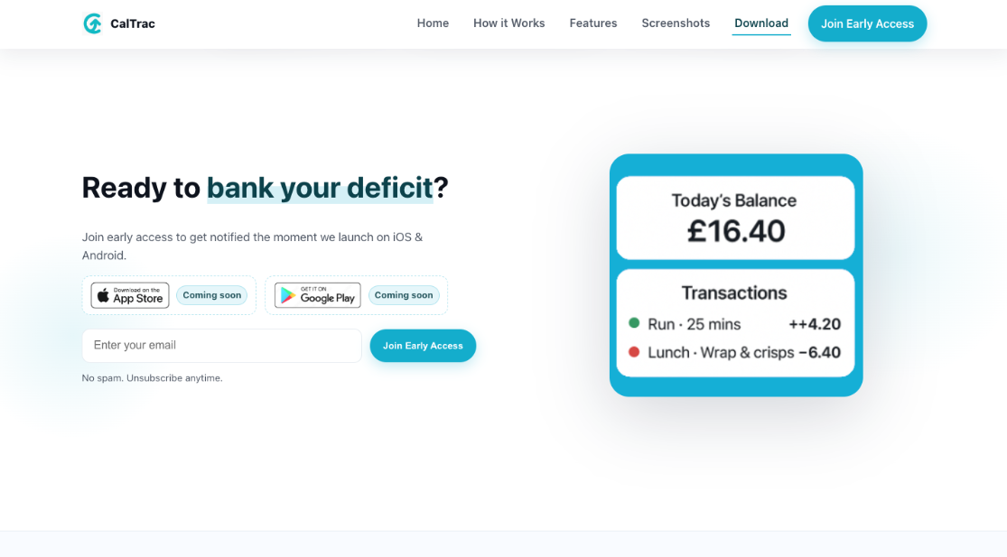 Weekly savings report